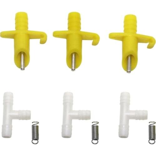 200 Pcs Rabbit Drinker Integrated Water Nozzle Plastic Automatic Rabbit Drinking Rabbit Equipment Poultry Animals