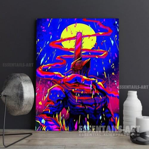 Chainsaw man Denji Pop art Canvas Wall Art Painting Poster Bedroom Study studio print Living kid Room Home Decoration Prints