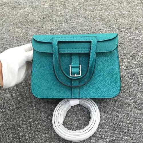 Togo Leather Luxury Women Horseshoe Bags Luxury Designer Handbags Ladies Shoulder Saddle Bags for Women 2020 Casual Tote Small