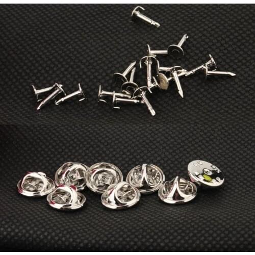 10set Color Brooch Holder Badge Holder Jewelry Finding Safety Pins Base Buckle Connector DIY Making Broche Clasp Setting