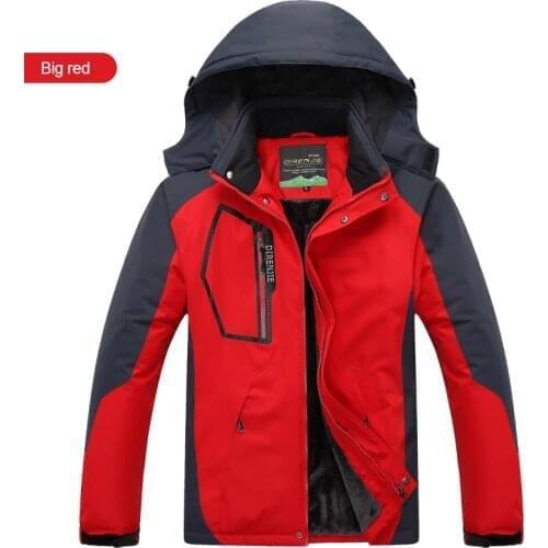 Unisex Men Women Winter Windbreaker Jackets Plus Size Outdoor Climbing Hiking Warm Jackets Waterproof Cotton Padded Coats