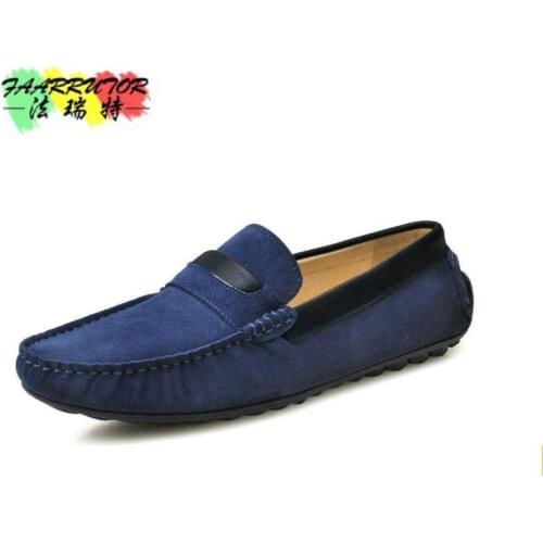 Hight Quality Brand New US 6-10 Cow Suede Leather Moccasins Mens Slip On Loafers Casual Driving Car Shoes Boat Shoes