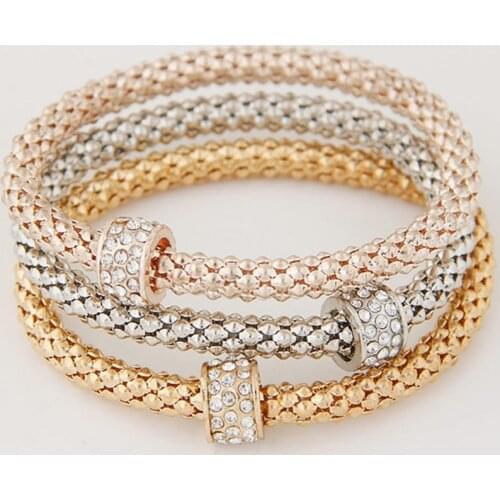 YADA Fashion Geometric Elastic Popcorn Chain Bracelets&Bangles Charm For Women Friendship Bracelet Jewelry DIY Bracelet BT200390