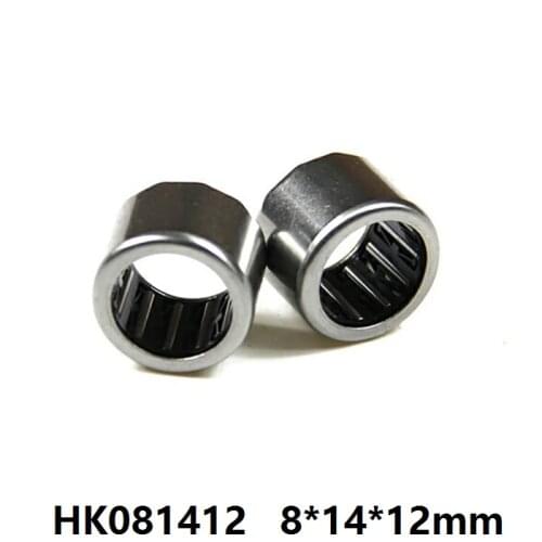100pcs/lot HK081412 Drawn Cup Type Needle Roller Bearing 8x14x12 mm Miniature free shipping good quality