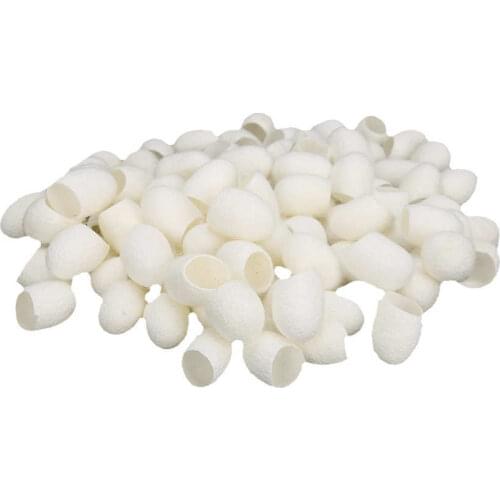 100pcs Facial Care Natural Silks Cocoons Blackhead Removal Exfoliating Silkworm Balls Full Particles Bright Color Pore Cleansing
