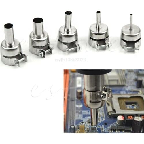 New 5Pcs Universal Heat Gun Resisting Nozzles Heat Air Guns Solder 45x24mm Hot