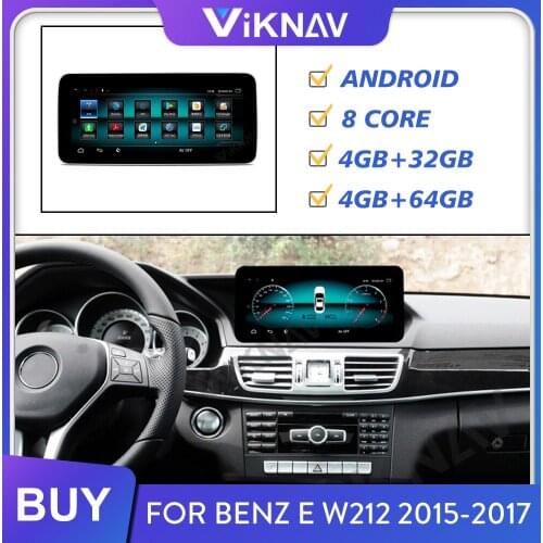 Car multimedia player for Benz E W212 2015 2016 2017 car radio audio player GPS navigation video player android 10.25 inch
