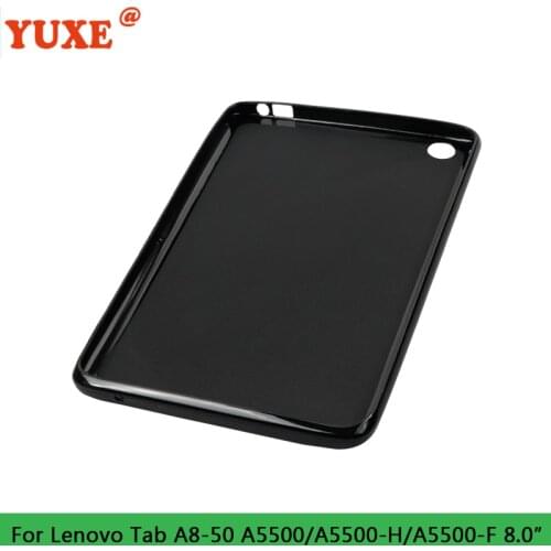 Tablet Case For Lenovo Tab A8-50 A5500 8.0" A5500-F A5500-H A5500-HV 8.0 inch Funda Back TPU Silicone Anti-Drop Cover