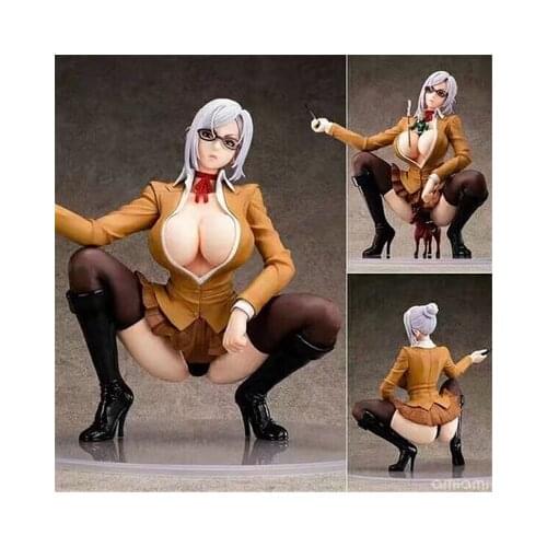 NEW hot 17cm sexy adult Kangoku Gakuen Prison School Shiraki Meiko Squat down collectors action figure toys Christmas gift doll