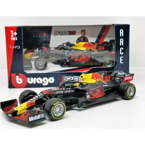 Bburago 1:43 F1 2019 Redbull Team RB15 No33 Racing Diecast Model Car