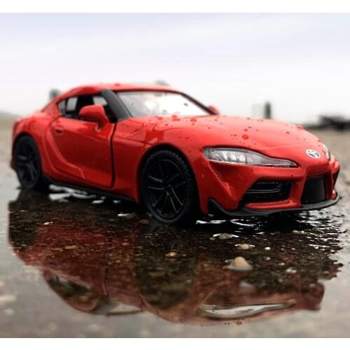 Hot sale 1:36 alloy pull back 2 door Supra sports car model,toy car sports car,high simulation childrens toy,free shipping