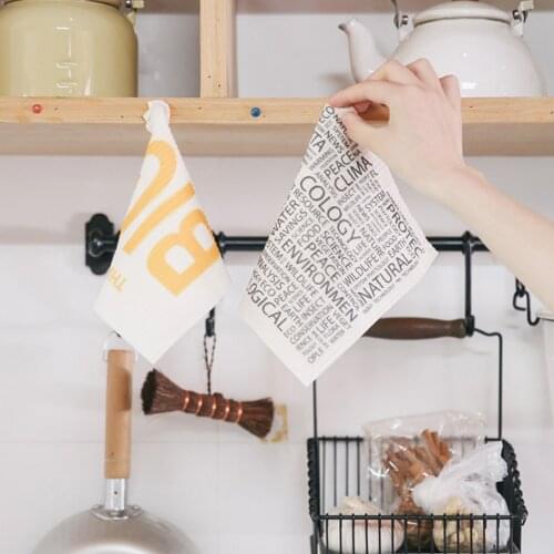 Dishcloth Wood Pulp Cleaning Towel Oil Free Kitchen Towels Thick Bamboo Fabric Repeat Use Water Sucking Household Cleaning