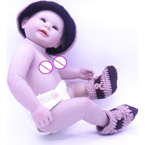 20.5Inch 52cm Reborn Doll Silicone Body Newborn Baby Realistic Soft Babies With Bebe Clothes For Childrens Playmate Kids Gifts