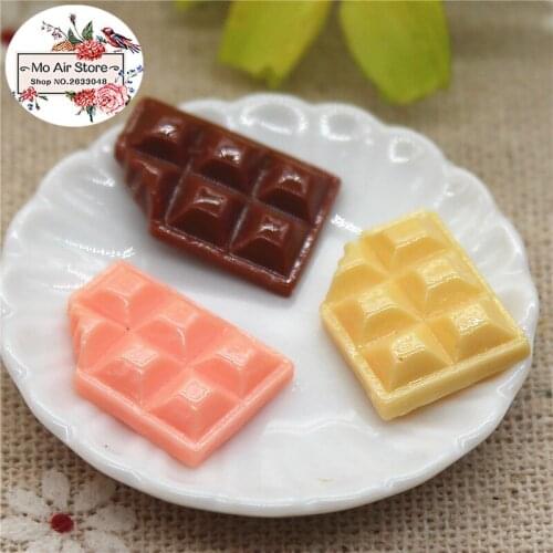 Miniature Food chocolate sweet candy 10PCS 12x17mm Resin Flatback Cabochon Art Supply Decoration Charm DIY craft