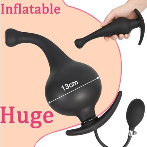 Go Out Inflatable Anal Plug Separate Pump Prostate Massage Butt Plug Anal Sex Toys For Men Women Vagina Anus Expansion