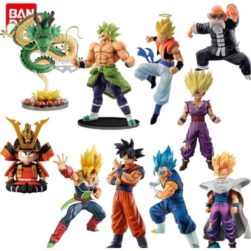 Original Bandai Dragon Ball Z Figure Frieza Burdock Son Gohan Gotenks Gogeta Son Goku Shenron Vegeta Model TAnime Action Figures