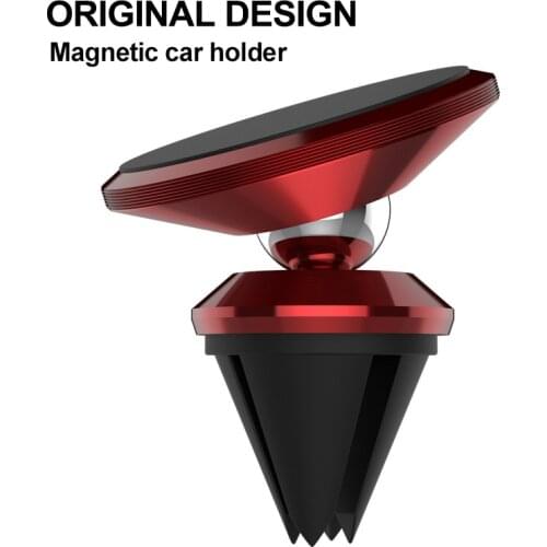 Luxury Car Phone Holder Magnetic Air Vent Mount Mobile Phone Stand Magnet Support Cell Phone Telephone Desk in Car GPS Support