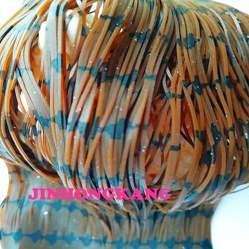 200 strands Silicone Skirts Fishing Accessories, DIY spinnerbatis buzzbaits rubber jig lures, Salty Squid Rubber---83