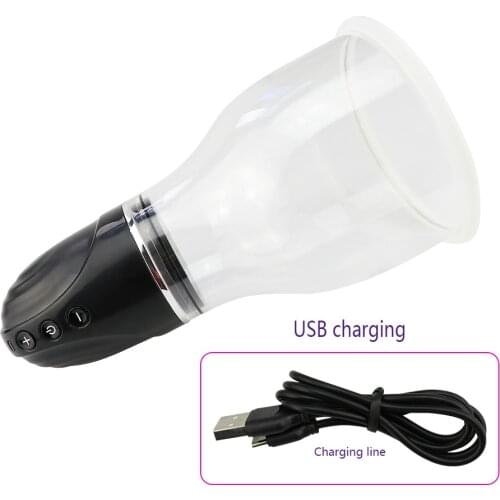 Sex Toys Breast Pump Vacuum Suction Cup Electric Massage Stick Powerful Suction Clitoral Massager Breast Enhancer Women