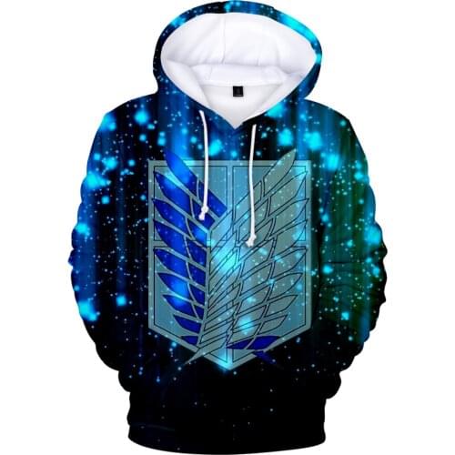 Attack on Titan Hoodies Men/women Sweatshirt Boys/Girls Anime 3D Hoodie Attack on Titan Mens Hoodies kids Autumn Winter Tops