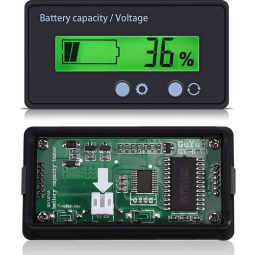 Backlit Universal Battery Capacity Meter Tester LCD Display Voltage Testers Voltmeter Monitor Electric Accessories