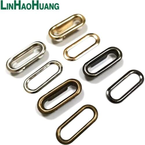 200pcs/lot 30mm Nickle/Black nickle/Bronze/light gold Purse Grommets with Washers Nickle/Black nickle Oval Eyelet Grommets+tools