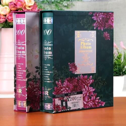 4R 6Inch Interleaf Scrapbook Family Xmas Gift Photo Album Luxury Boxed Picture Storage Book Graduate Memory Record Wedding Album