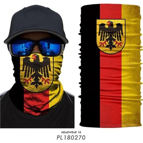 Army Camo Balaclava Scarf Headband Buff Neck Warmer Plaid Headscarf Camouflage Bandana Shemagh Mask USA Mexico Spain Sugar Skull