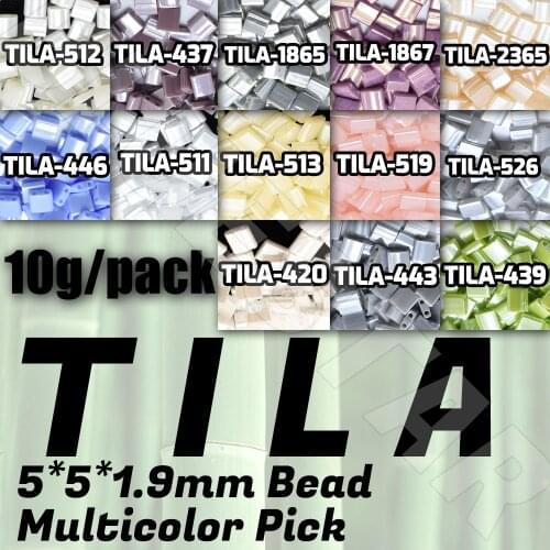 BLUESTAR vintage Miyuki Tila Beads Wholesale Glass For Handcraft Made Bohemian Bracelet Jewelry Making DIY jewelry 10g/pack