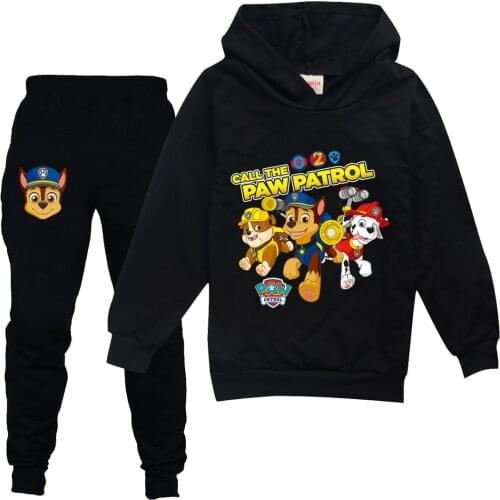 Kids Tracksuit Autumn boy Clothing Sets PAW PATROL Cartoon Children Boys Girls Clothes Kids Hooded Pants 2 Pcs Suits