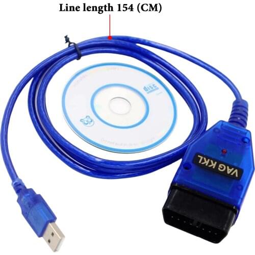 VAG-COM 409.1 Vag Com 409Com vag 409.1 kkl OBD2 USB Diagnostic Cable Scanner Interface For VW Audi Seat vk USB Scan Tool