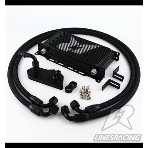 19 Row AN10 Oil Cooler Kit For BMW 3 series F30 F31 F35/N20+Mounting Bracket BK