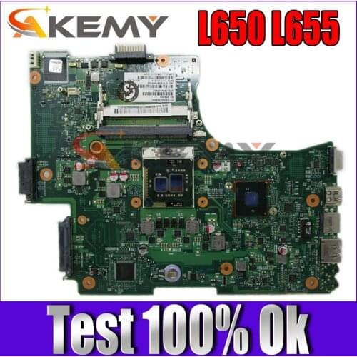AKEMY Laptop Motherboard For Toshiba Satellite L650 L655 1310A2332402 V000218080 V000218010 HM55 UMA MAIN BOARD DDR3 Free CPU