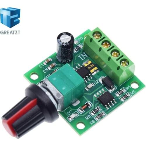 New DC 1.8V 3V 5V 6V 12V 2A PWM Motor Speed Controller Low Voltage Motor Speed Controller PWM 0~100% Adjustable Drive Module
