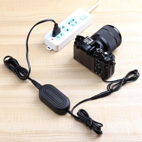 NP-FW50 Battery Eliminator EU Plug Power Adapter for -Sony A5100 A6500 A6400 A6300 A6100 A6000 A5000 A7S2 A55 Cameras E56B