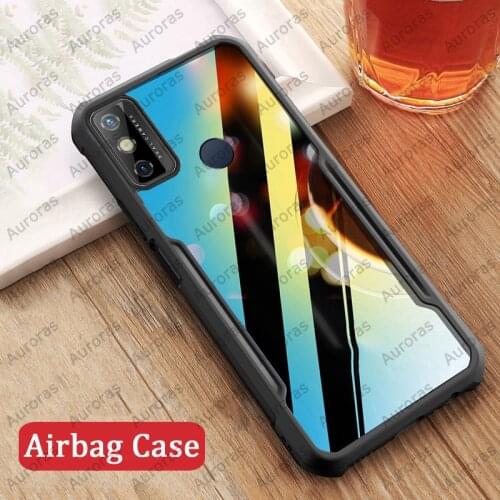 Auroras For TECNO Spark 6 Go Case Anti-fall Airbag Case Shockproof Clear With Soft Frame Cover For Tecno Spark 6Go Case