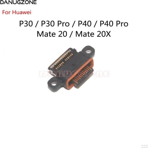 50PCS/Lot For Huawei P30 P40 / P30 Pro / P40 PRO / Mate 20 20X USB Port Charge Jack Socket Plug Charging Dock Connector