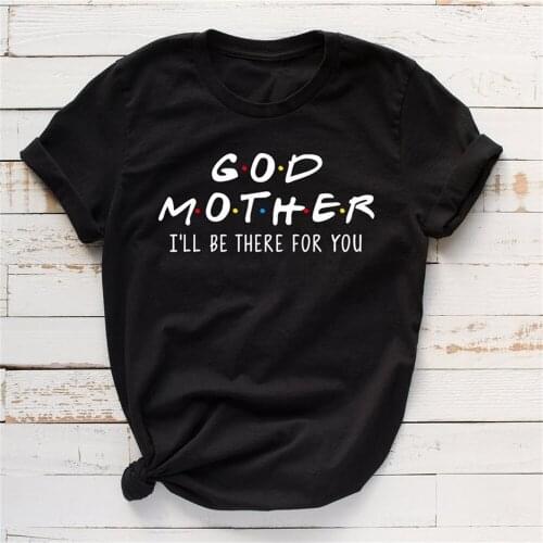 Godmother shirt Mom Mama 2021 Harajuku Kawaii mother Polyester Short Sleeve Top Tees Female Clothes T-shirts for women TX5925