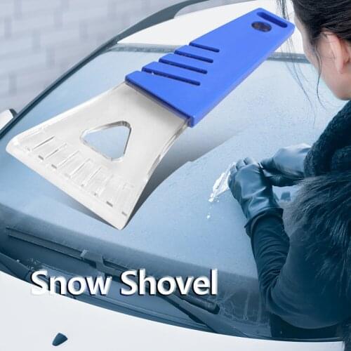 Car Windshield Ice Scraper Auto Winter Snow Removal Tool Squeegee Car Styling Stickers Accessories with Clear Rubber Blade