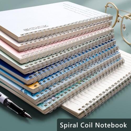 Coil Spiral Notebooks A5/B5 Journals Kawaii Notepads Diary Agenda Daily Planner Writing Paper Stationery School Office Supplies