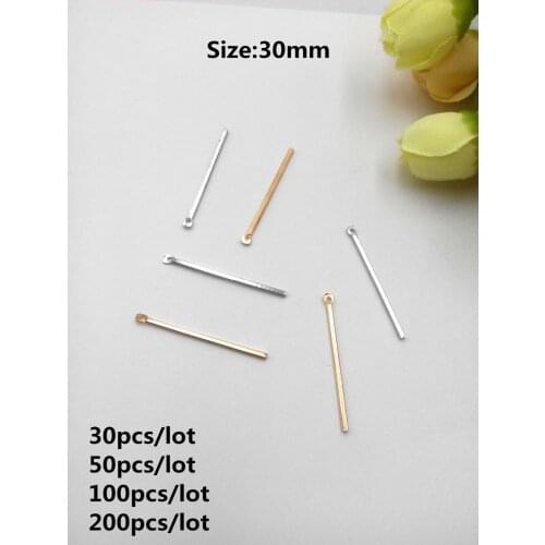 Wholesale 30mm Single Hole Connecting Rod For Women Handmade Earrings Pendants Diy Earring Making Jewelry Findings Pendientes