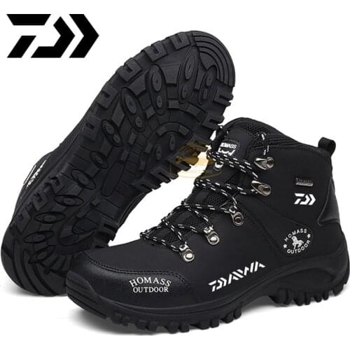 Winter Daiwa Fishing Shoes 2021 New Autumn Outdoor Hiking Shoes Waterproof Non-slip Fishing Shoes DAIWA Men Fishing Shoes