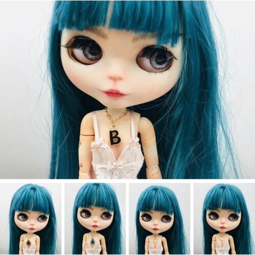 1PCS Blyth Dolls Necklace with chains Cute Heart Cat Bowknot Pendants adjustable necklaces for Blyth 1/6 Dolls Accessories