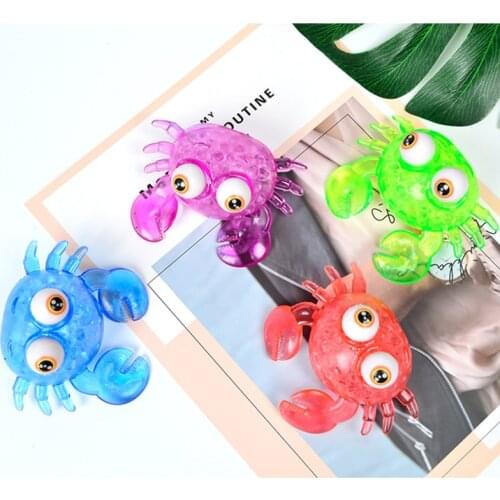 1pc Decompression Toy Ball Animal Gifts Adult Kids Soft Squeezing Crab Balls Novelty Stress Relief Antistress Venting