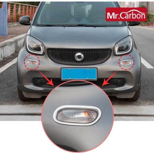 2 pcs Car Turn Lamp Decoration Cover Car Styling Accessories Exterior Trim Protection For Mercedes Smart fortwo 453