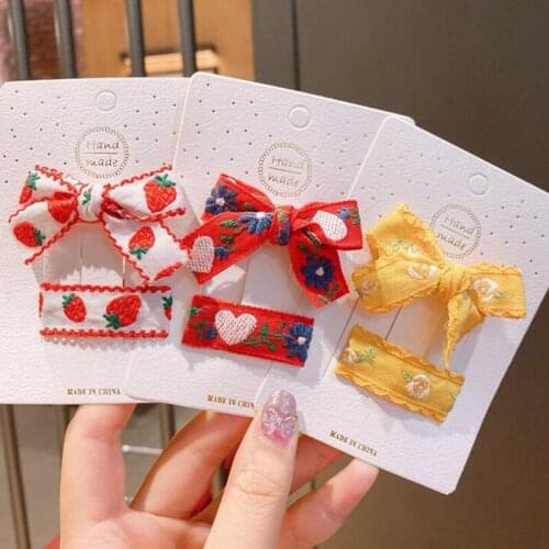 2pcs/lot Fashion girl cute lace fruit children hairpin hairpin hair band children fashion hair accessories