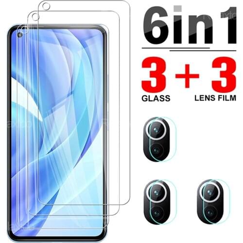 6 In 1 Full Cover Tempered Glass Protector For Xiaomi Mi 11 Lite 4G Or 5G Camera Lens Protective Glas For Xiami Xiao Mi11 11Lite