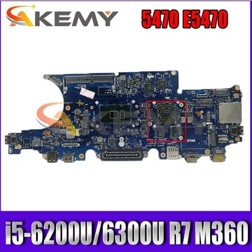 AMD70 LA-C632P MB For DELL Latitude 5470 E5470 Laptop Motherboard CN-0XJJ0G 0DN9PC W/ i5-6200U/6300U R7 M360 2GB 100% Fully Test