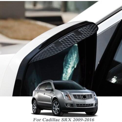 Car Rearview Mirror Rain Eyebrow Auto Shield Snow Guard Sun Side Visor Shade Protector For Cadillac SRX 2009-2016 Accessory