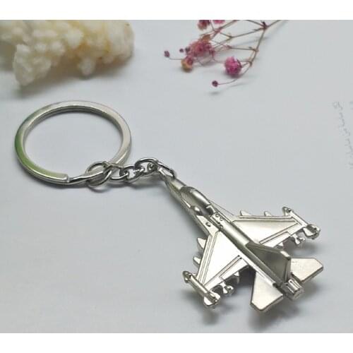 New fighter KeyChain Fashion Metal Aircraft key Chain Charm Party Gift Airplane Car Key Ring Classic key holder Pendant jewelry